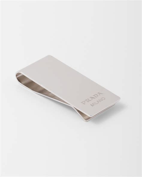 Prada Sterling Silver Money Clip 